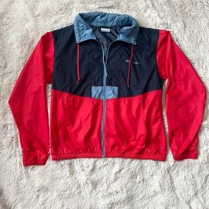 Columbia Lightweight Color Block Windbreaker Jacket